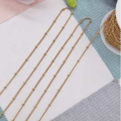 Ланцюг Касабланка, 18К, ширина 2 мм, колір - золото, 1 м