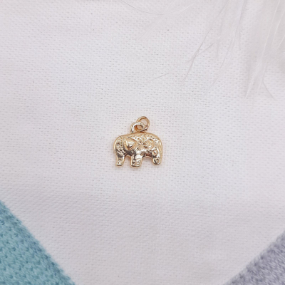 Кулон Щасливий слон, 14х15 мм., 18К, колір - золото Кулон Щасливий слон, 14х15 мм., 18К, колір - золото