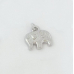 Кулон Щасливий слон, 14х15 мм., родій, колір - срібло