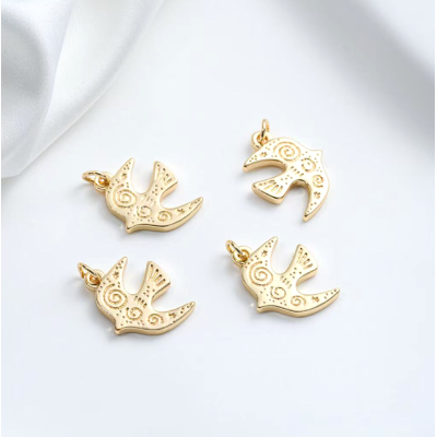 Кулон Пташка Мрій, 18К, 20*16 мм, колір - золото Кулон Пташка Мрій, 18К, 20*16 мм, колір - золото