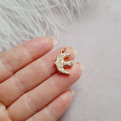 Кулон Пташка Мрій, 18К, 20*16 мм, колір - золото Кулон Пташка Мрій, 18К, 20*16 мм, колір - золото