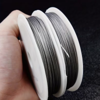 Тросик ювелирный, 0.8 мм, цвет серебро, катушка 8 м.