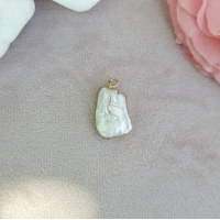 Кулон-жемчужина Сокровище без правил, 11x23 мм, белая