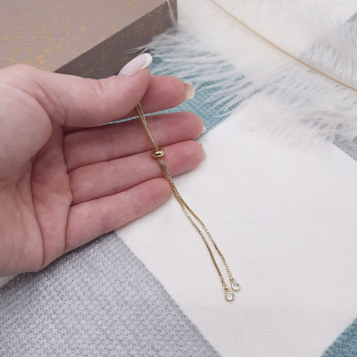 Комплект цепочек со стопером Мартина, 18К, 12 см, цвет - золото Комплект цепочек со стопером Мартина, 18К, 12 см, цвет - золото