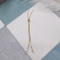 Комплект ланцюжків зі стопером Мартіна, 18К, 12 см, колір - золото