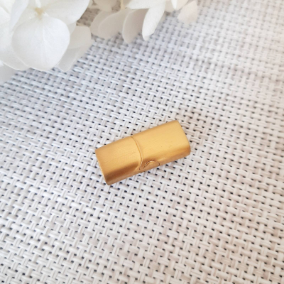 Замок магнитный для шнура 8х4 мм., 18К, цвет - матовое золот...