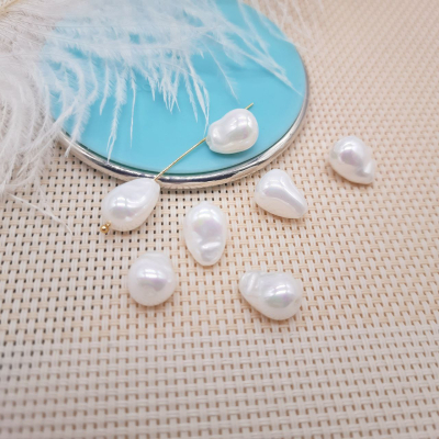 Жемчужина Грация, Shell pearl, 8x14 мм, белая, 6-12 г, 1 шт.