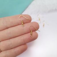 Швензы крючки, 18К, 18х18,5 мм., цвет - золото G02, 10 шт.