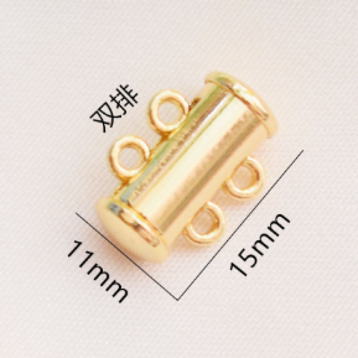 Замок многорядный магнитный (2 ряда), 14К, 11х15 мм. G02