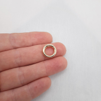 Карабин-кольцо, 14 мм., покрытие 18К, цвет - золото