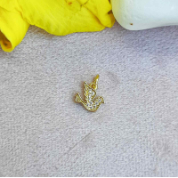 Кулон Птах Кохання, 18К, 9х10 мм, колір - золото G01