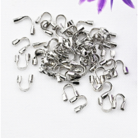 Протекторы для тросика, родий, 4,5 мм., цвет - платина, 30 шт. Протекторы для тросика, родий, 4,5 мм., цвет - платина, 30 шт.