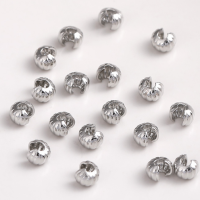 Обжимные (укрывные) бусины Тыковки, 4 мм, родий, цвет - платина, 10 шт. Обжимные (укрывные) бусины Тыковки, 4 мм, родий, цвет - платина, 10 шт.