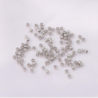 Крімпи затискні 1,5 мм, родій, колір - платина, 100 шт.