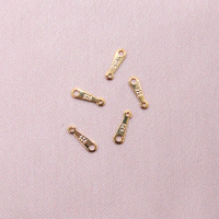 Кінцевик для цепочки Крапля, 14К, 10 мм., колір - золото G01, 5 шт.