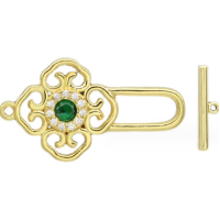 Застежка - тогл Принцесса Тамина, 14К, 25х14 мм., палочка 15х2 мм., цвет - золото G02 Застежка - тогл Принцесса Тамина, 14К, 25х14 мм., палочка 15х2 мм., цвет - золото G02